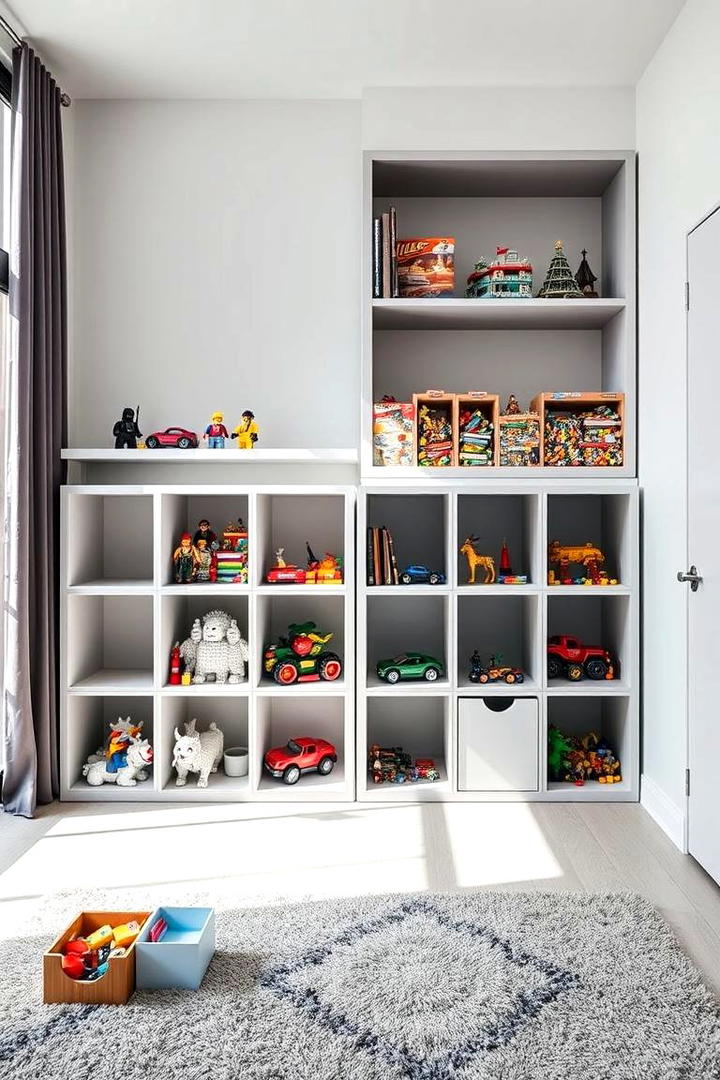 Compact Cube Shelves - 30 Lego Storage Ideas