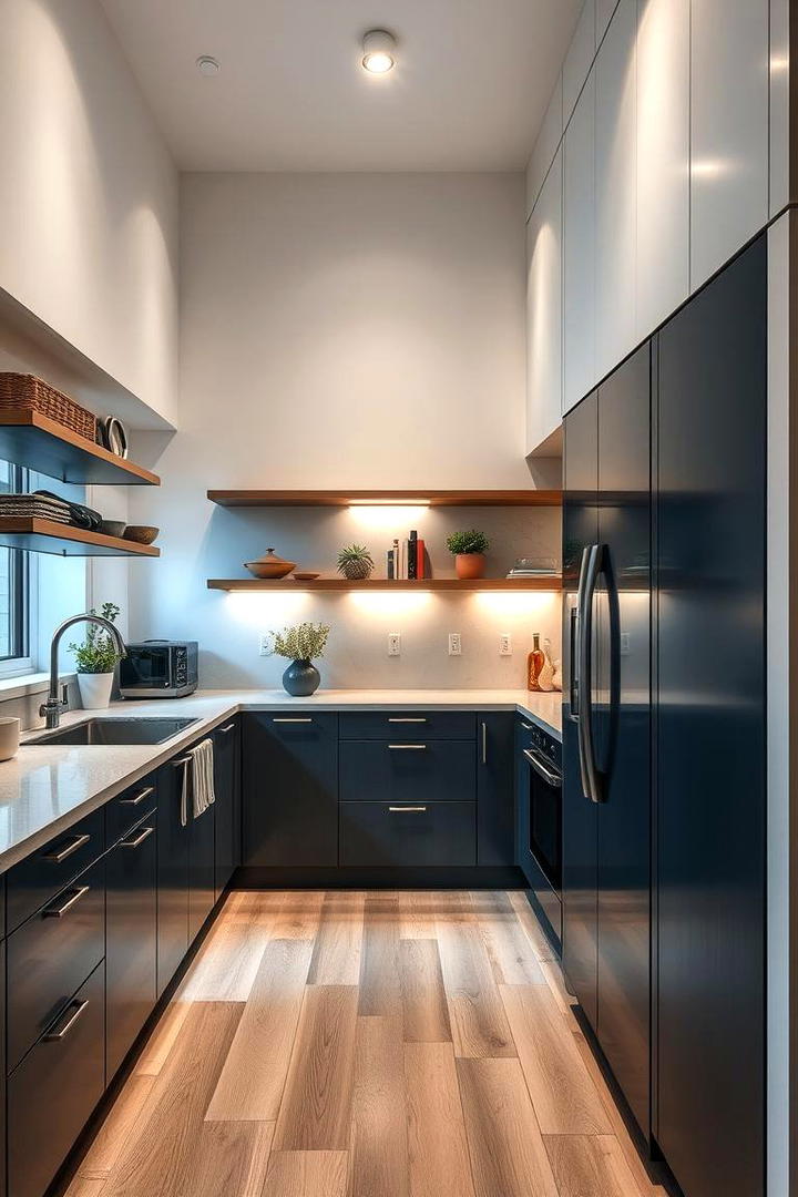 Compact Island Illumination - 30 Small Kitchen Lighting Ideas