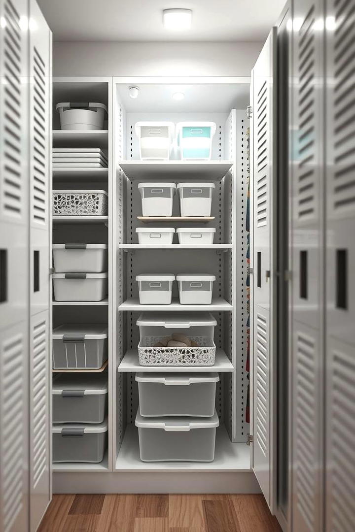 Compact Multi Tier Storage - 30 Locker Decor Ideas