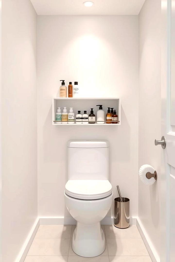 Compact Over the Toilet Shelf - 30 Bathroom Furniture Ideas