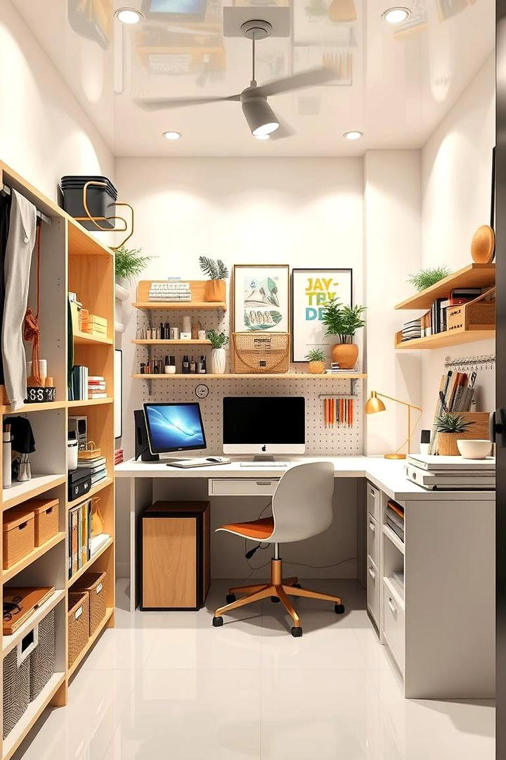 Compact Urban Craft Den - 30 Craft Room Ideas