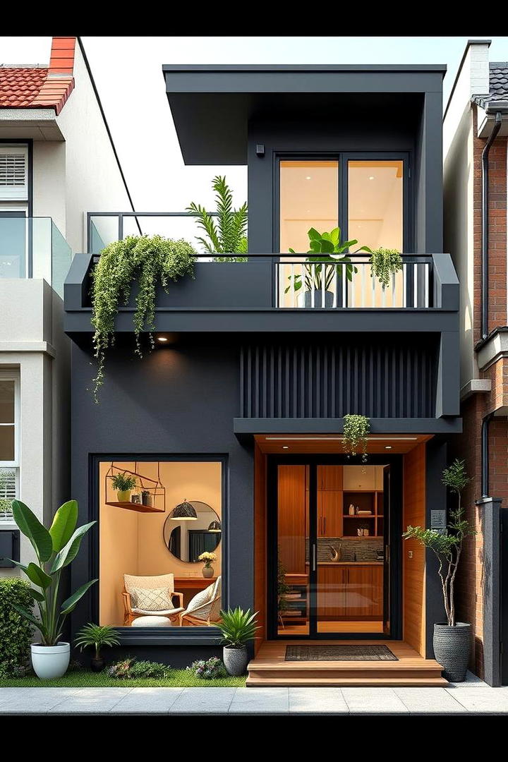 Compact Urban Oasis - 30 houses with black roofs