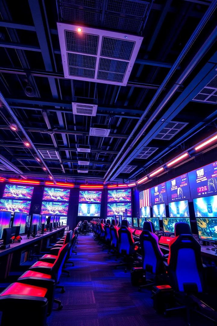 Competitive Gaming Arena - 30 Game Room Ideas