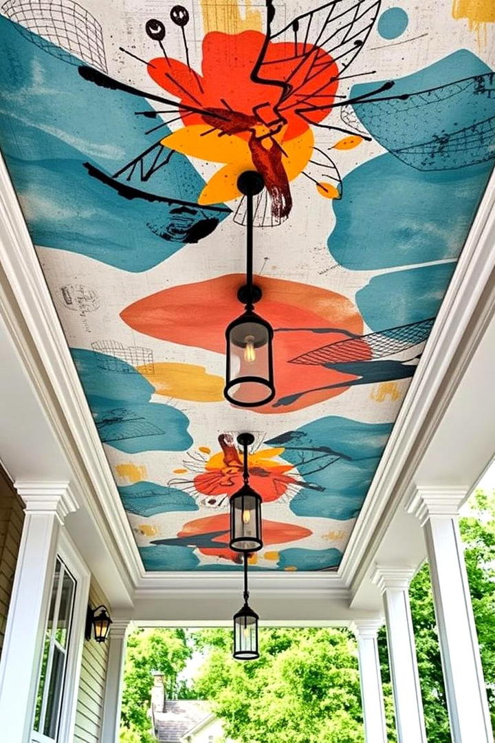 Contemporary Ceiling Art - 30 Porch Ceiling Ideas