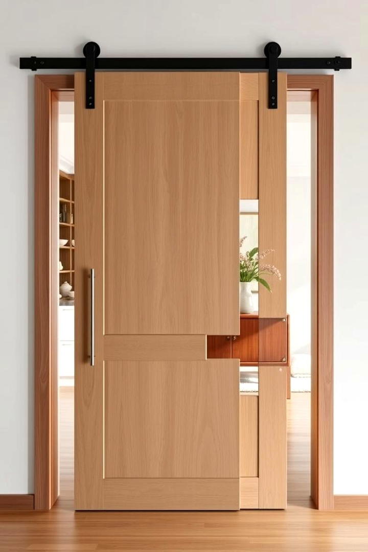 Contemporary Chic Barn Door - 30 Barn Door Ideas