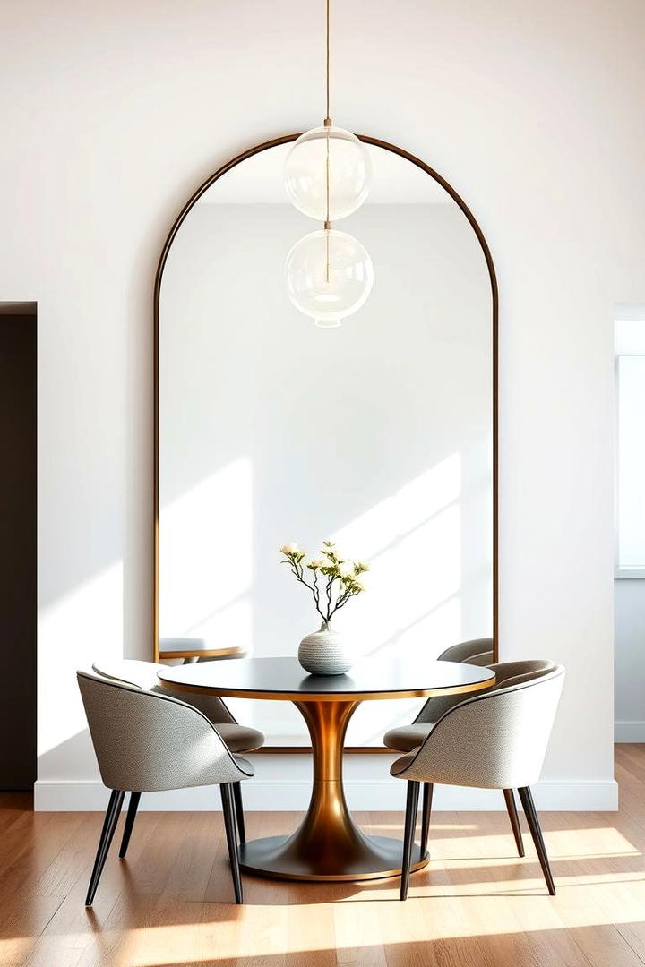 Contemporary Chic - 30 Dining Room Mirror Ideas