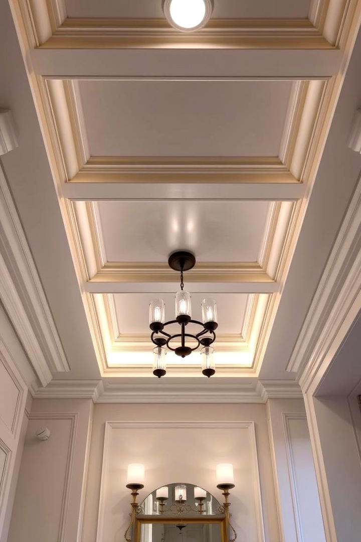 Contemporary Coffered Ceiling - 30 Bathroom Ceiling Ideas