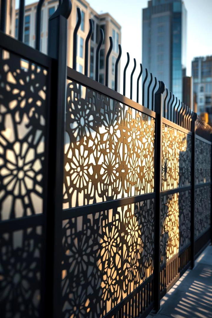 Contemporary Laser Cut Decorative Panels - 30 Decorative Fence Ideas