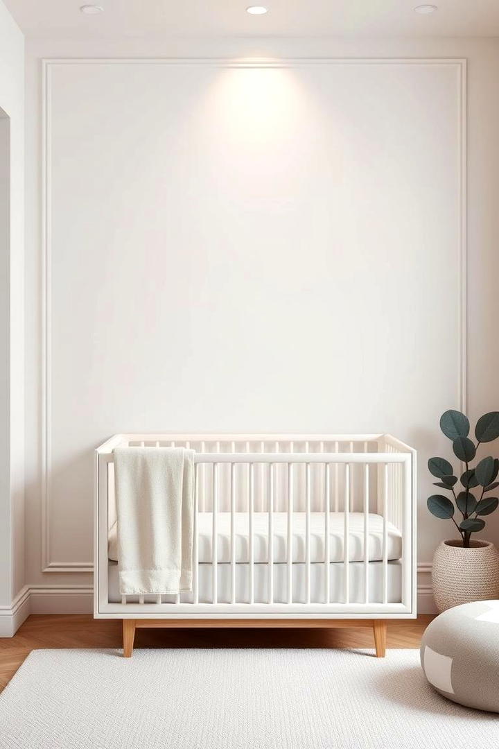 Contemporary Modern Lines - 30 Nursery Accent Wall Ideas