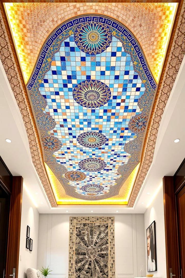 Contemporary Mosaic Designs - 30 Accent Ceiling Ideas