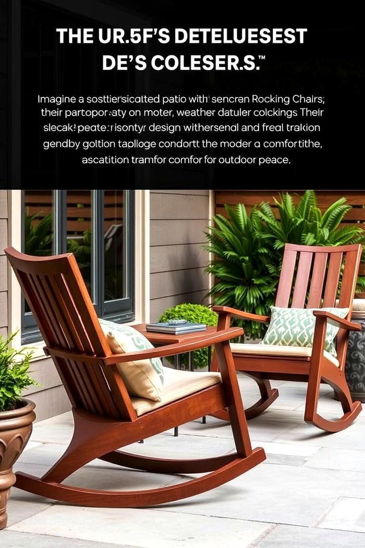 Contemporary Rocking Chairs - 30 Patio Furniture Ideas