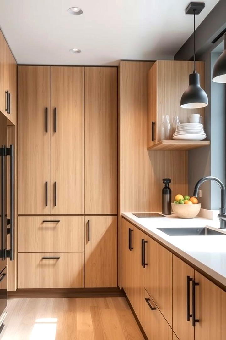 Contemporary Urban Style - 30 Kitchens With Light Wood Cabinets