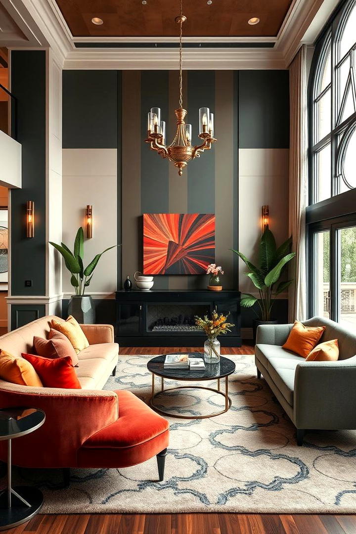 Contrasting Color Combinations - 30 Art Deco Interior Design Ideas