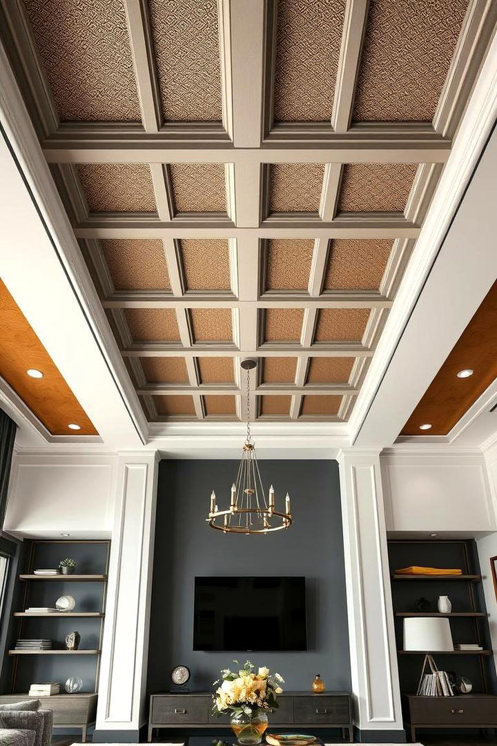 Contrasting Panel Layouts - 30 Accent Ceiling Ideas