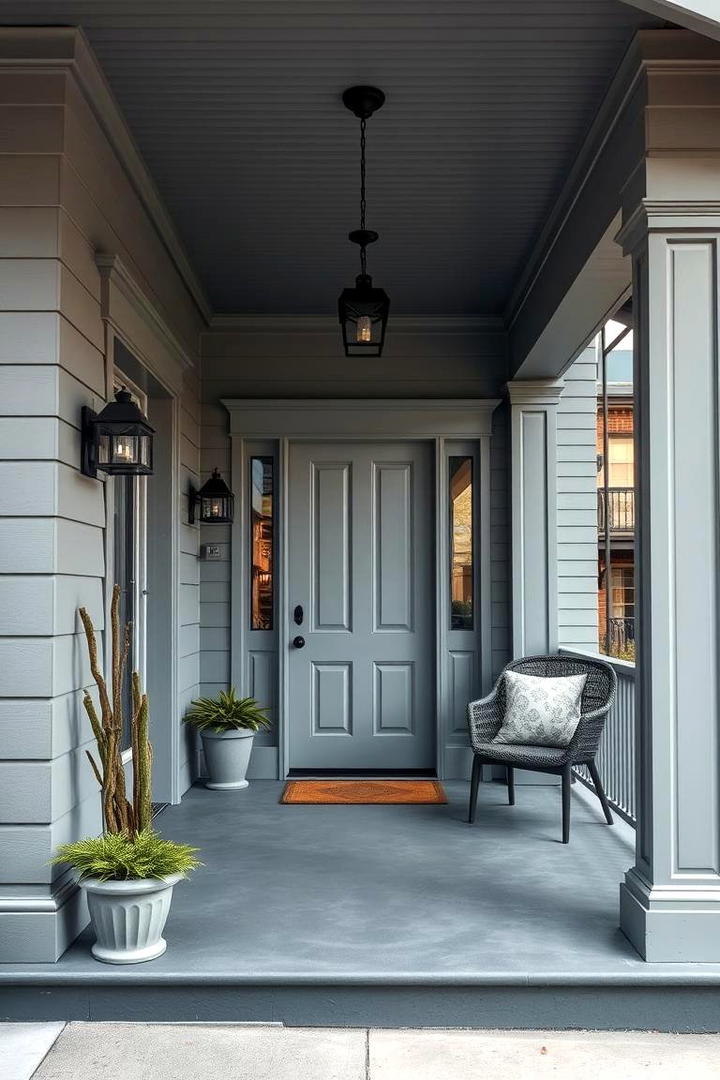 Cool Gray for Urban Elegance - 30 Porch Paint Colors