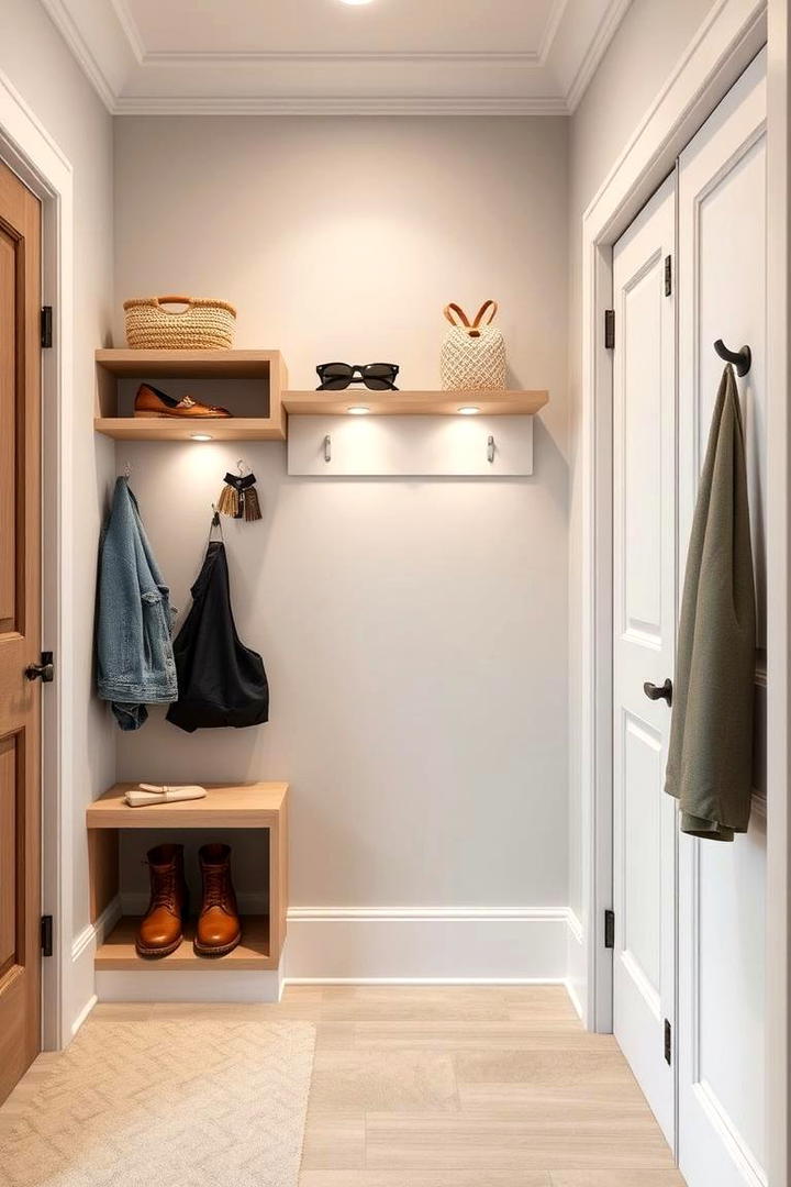 Corner Shelves for Accessories - 30 Mudroom Storage Ideas