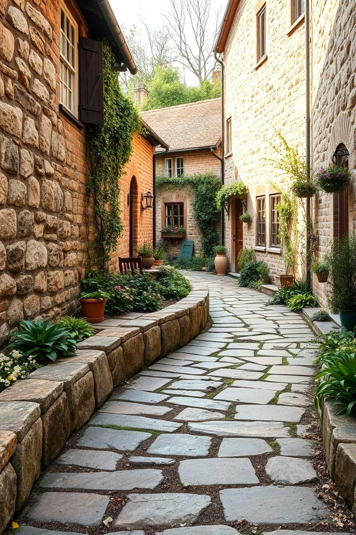 Cottage Stone Lane - 30 Rock Walkway Ideas