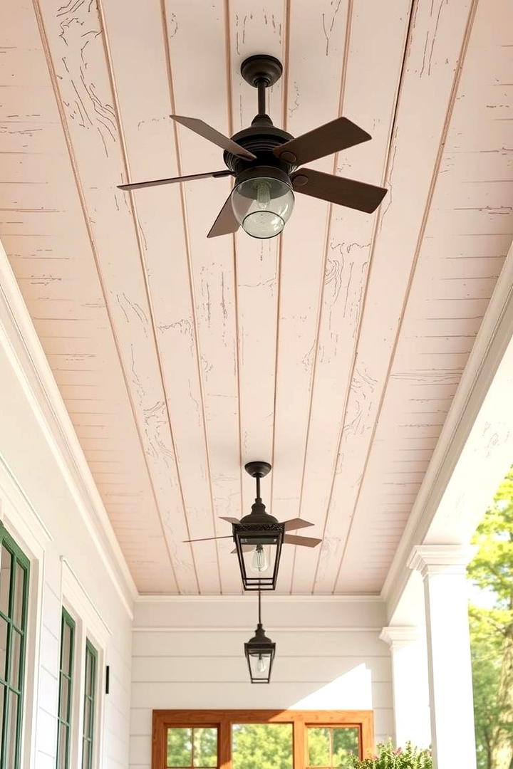 Country Cottage Charm - 30 Porch Ceiling Ideas