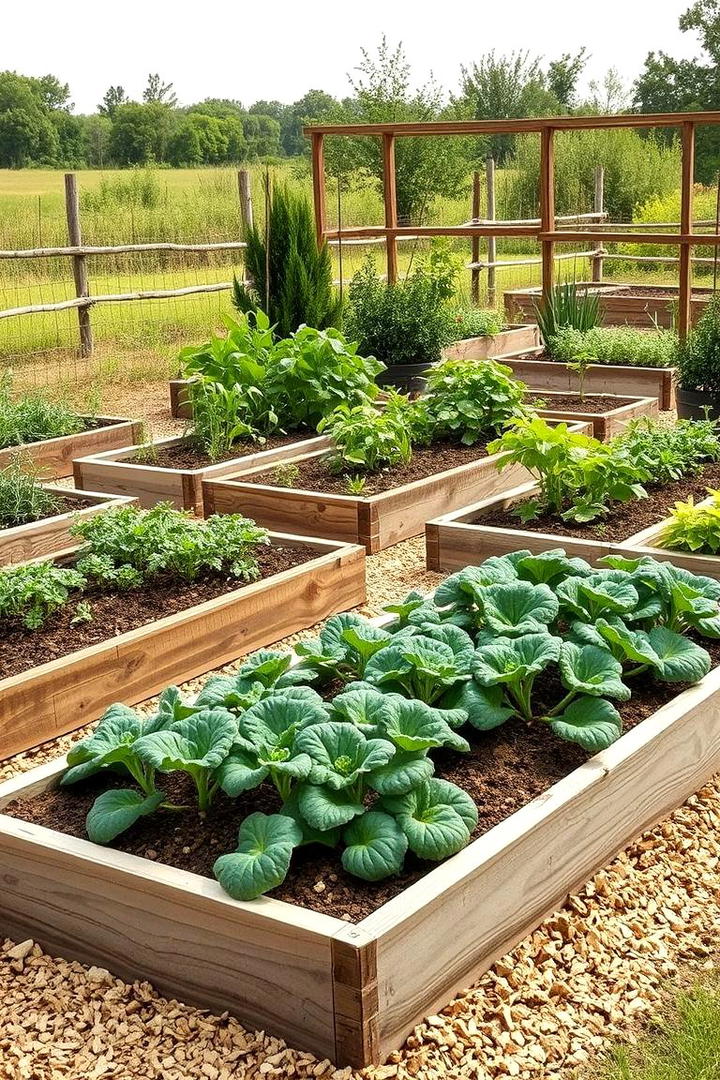 Countryside Vegetable Patch - 30 Rustic Landscaping Ideas