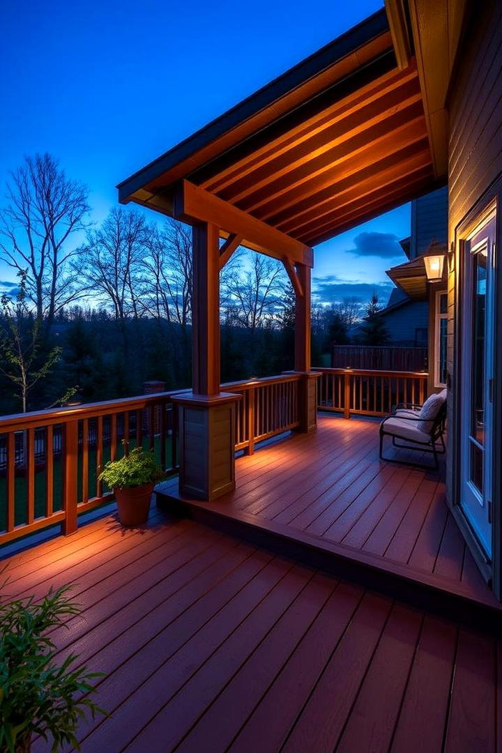 Cozy Deck Lighting Ideas - 30 Backyard Deck Ideas on a Budget