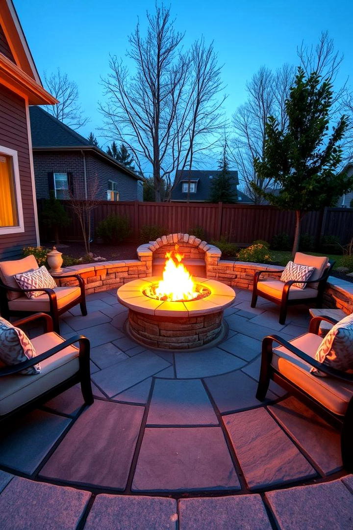 Cozy Fire Pit Patio - 30 Patio Garden Ideas