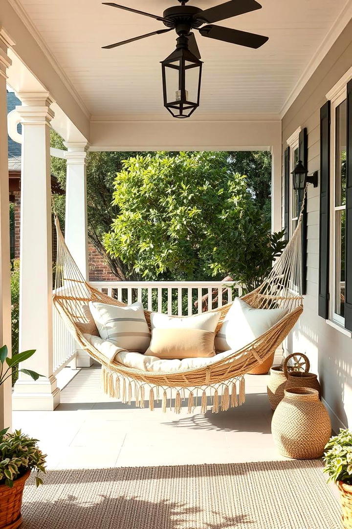 Cozy Hammock Retreat - 30 Southern Front Porch Ideas