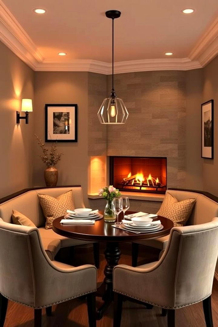 Cozy Hideaway Nook - 30 Dining Room With Fireplace