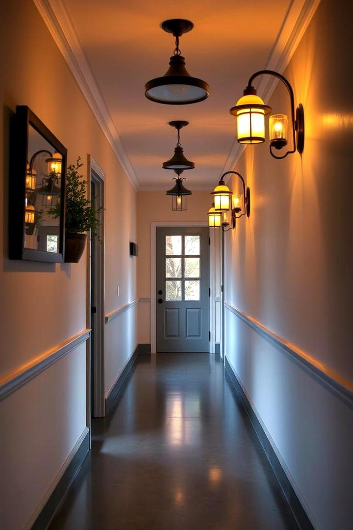 Cozy Lighting Ambiance - 30 Hallway Decor Ideas