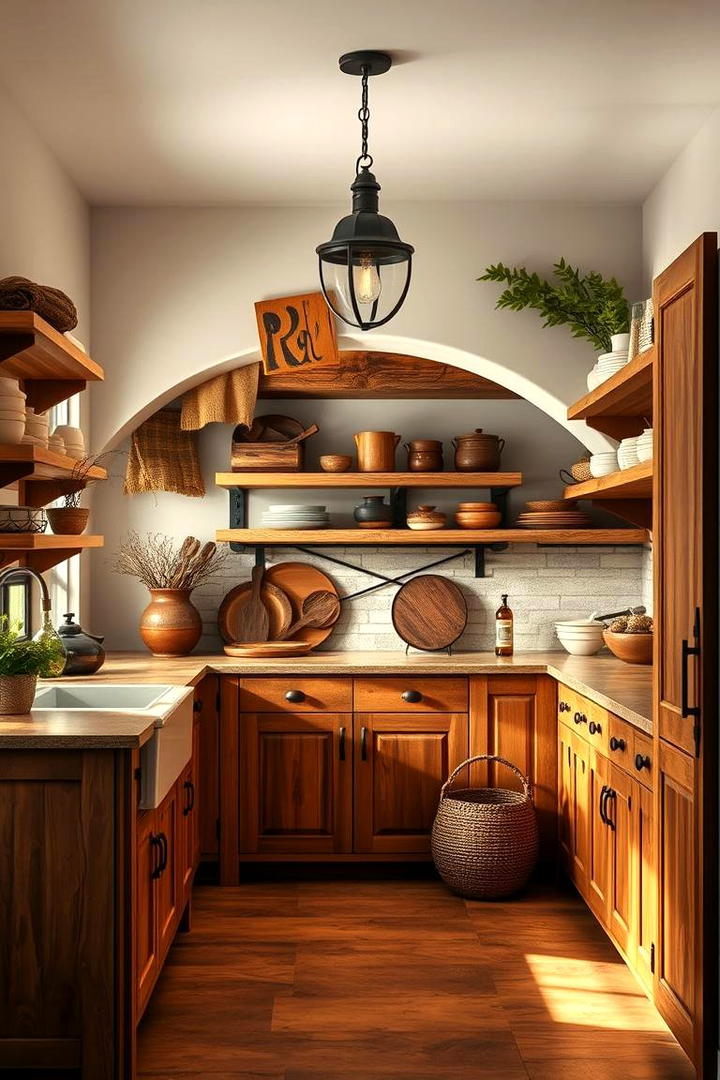 Cozy Rustic Pantry - 30 Spanish Style Kitchen Ideas