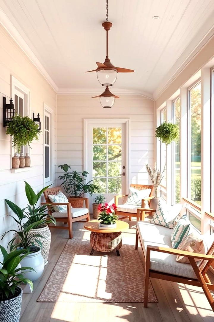 Cozy Sunlit Sanctuary - 30 Enclosed Porch Ideas