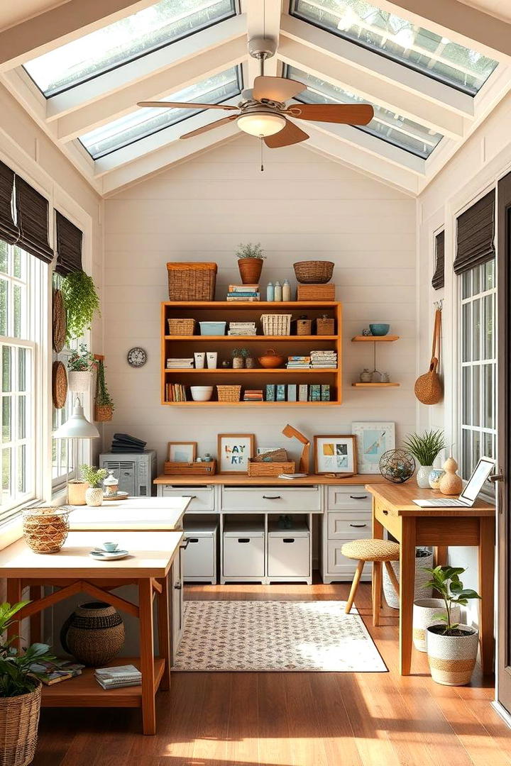 Creative Crafting Corner - 30 Enclosed Porch Ideas