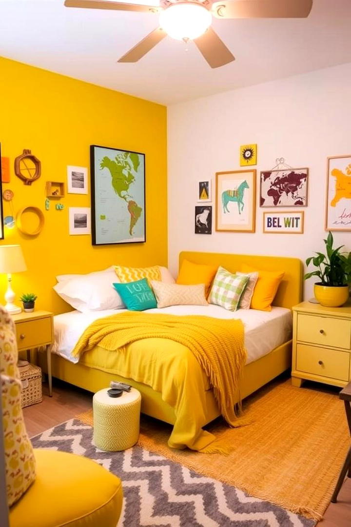 Creative Yellow DIY Projects - 30 Yellow Bedroom Ideas