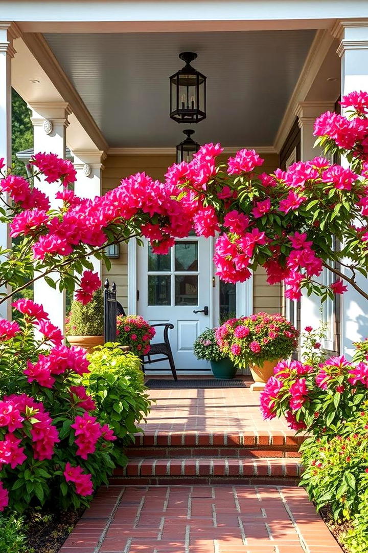 Crepe Myrtle Accent Flowers - 30 Southern Front Porch Ideas