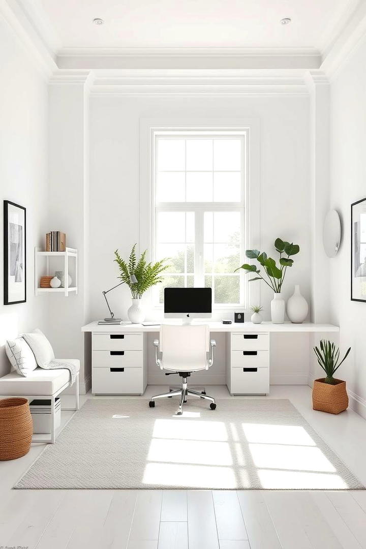 Crisp White Clarity - 30 Home Office Paint Colors