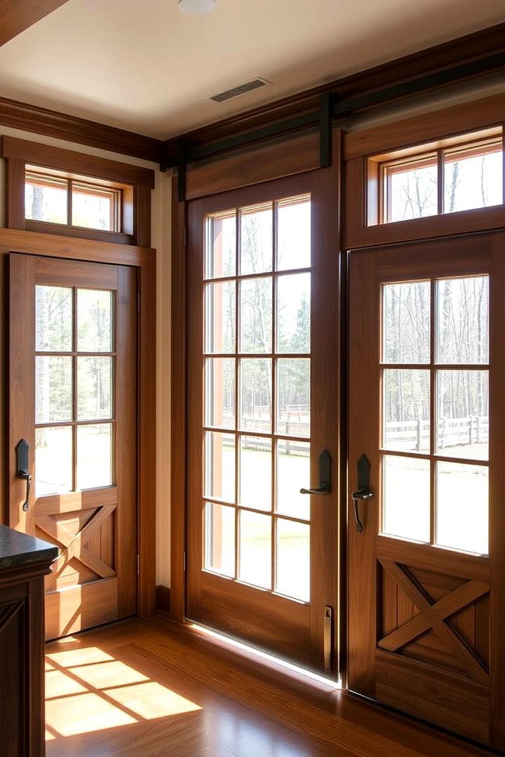 Custom Barn Doors and Windows - 30 Barndominium Interior Ideas