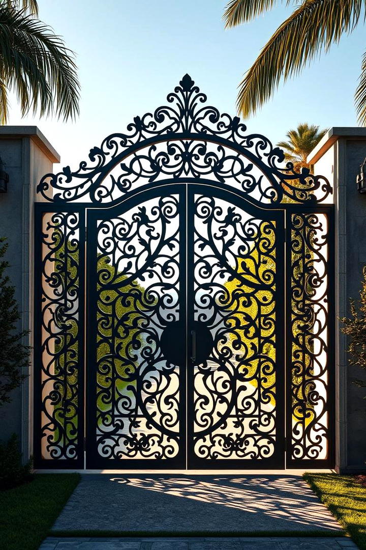 Custom Laser Cut Designs Gate - 30 Front Gate Ideas