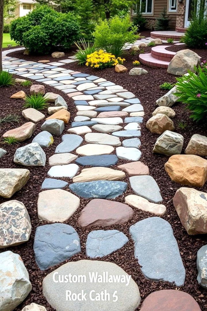 Custom Rock Walkway - 30 Rock Walkway Ideas