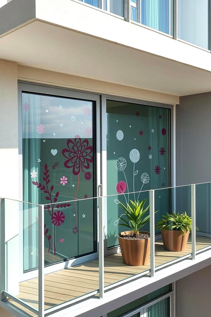 Custom Vinyl Decals - 30 Balcony Privacy Ideas