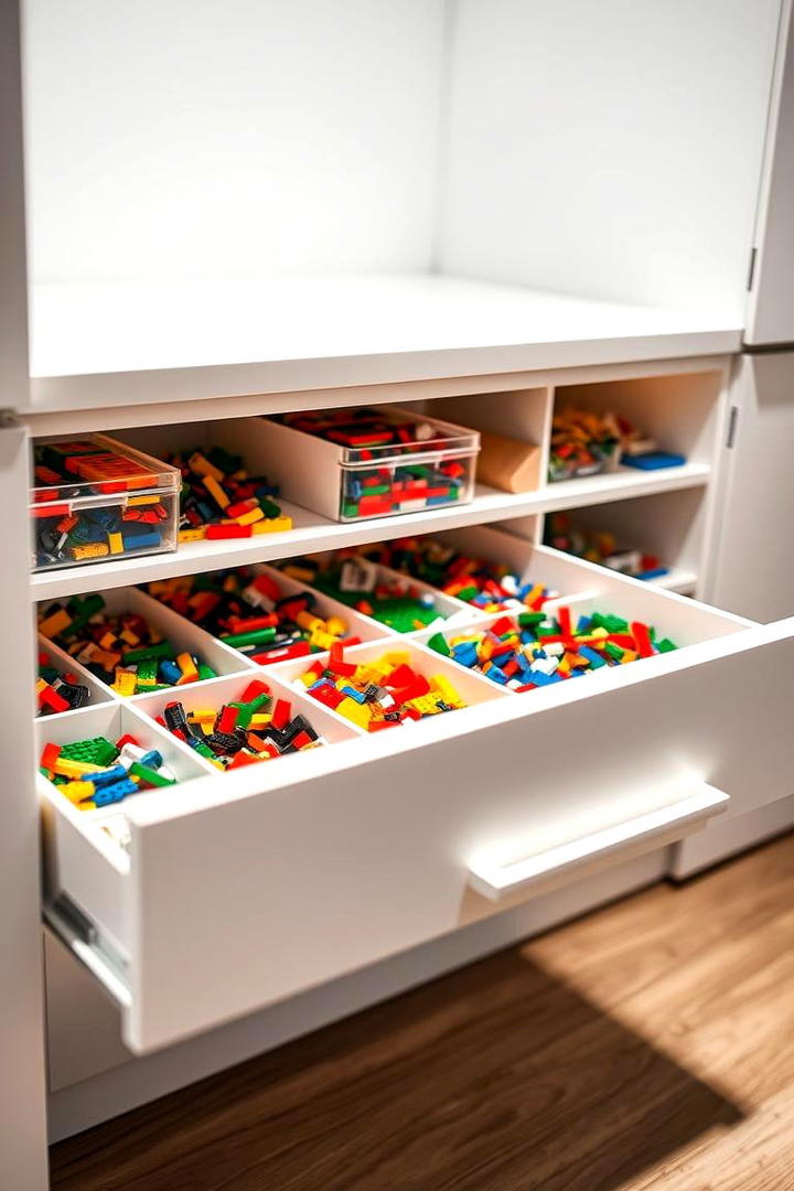 Customizable Drawer Dividers - 30 Lego Storage Ideas