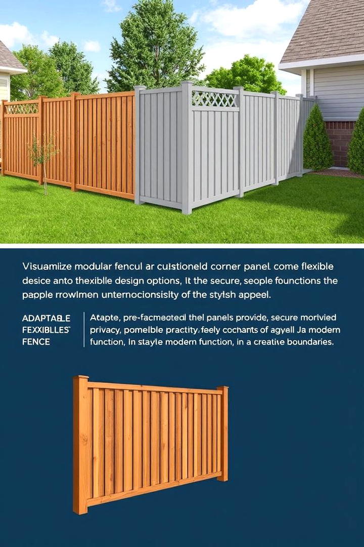 Customizable Modular Fence Panels - 30 Corner Fence Ideas