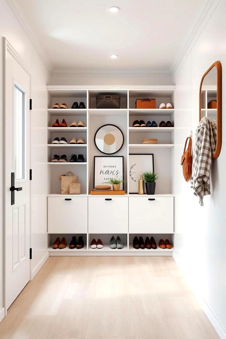 Customizable Modular Storage - 30 Hallway Decor Ideas