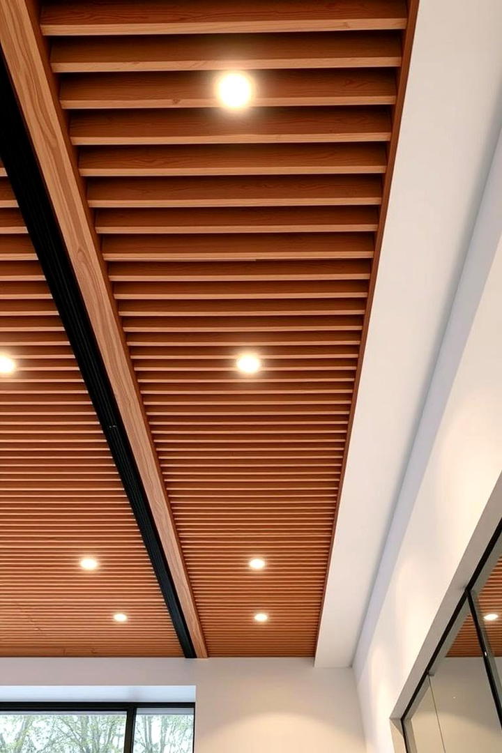 Customizable Modular Wood Slat Ceiling - 30 Wood Slat Ceiling Ideas