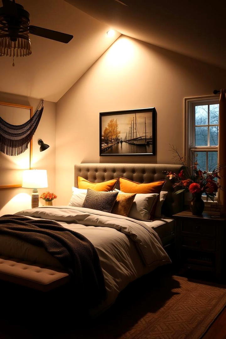 Customizable Mood Lighting - 30 Fall Bedroom Decor Ideas