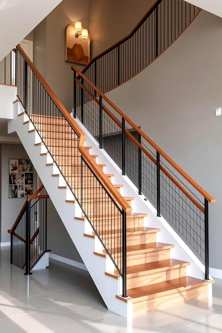 Customizable Railing Staircase - 30 Modern Staircases