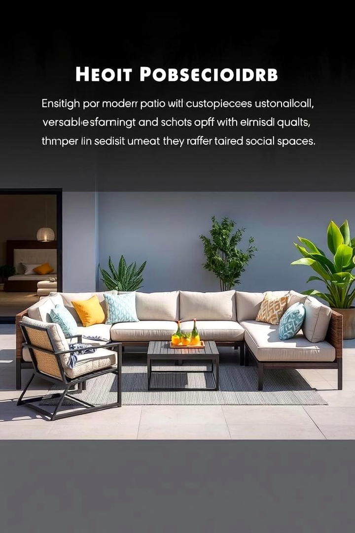 Customizable Sectional Pieces - 30 Patio Furniture Ideas