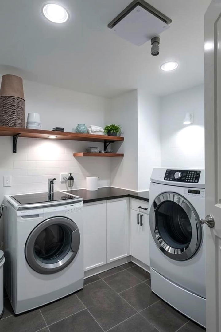 Customizable Task Lighting Solutions - 30 basement laundry room ideas