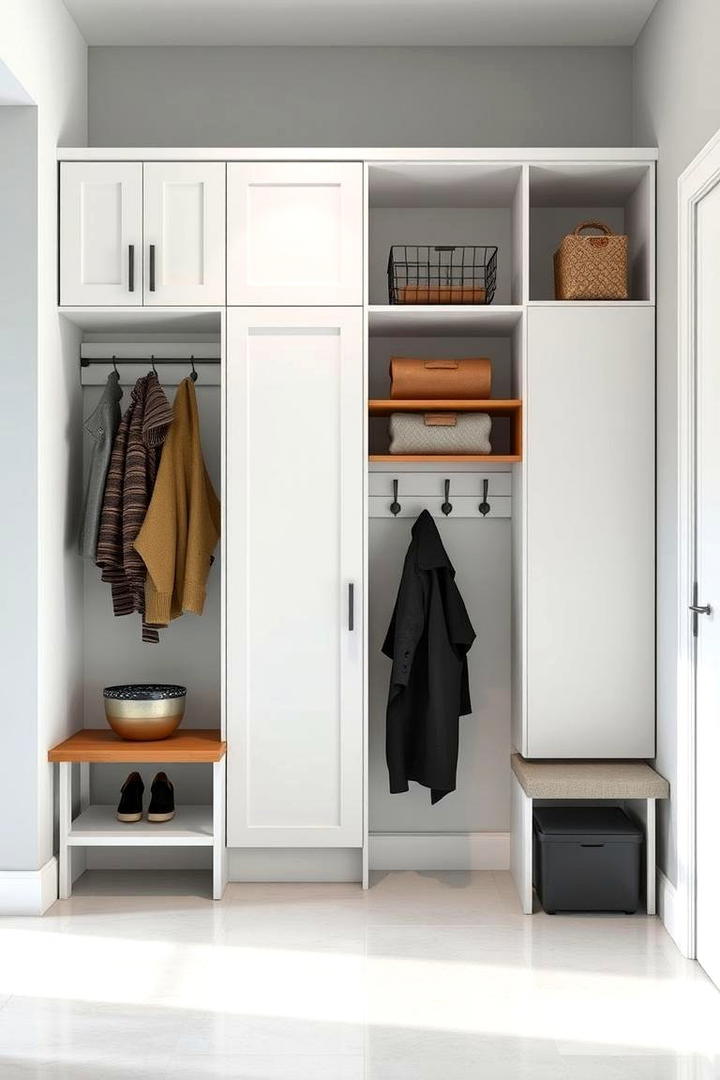 Customized Coat Storage - 30 Modern Entryway Ideas