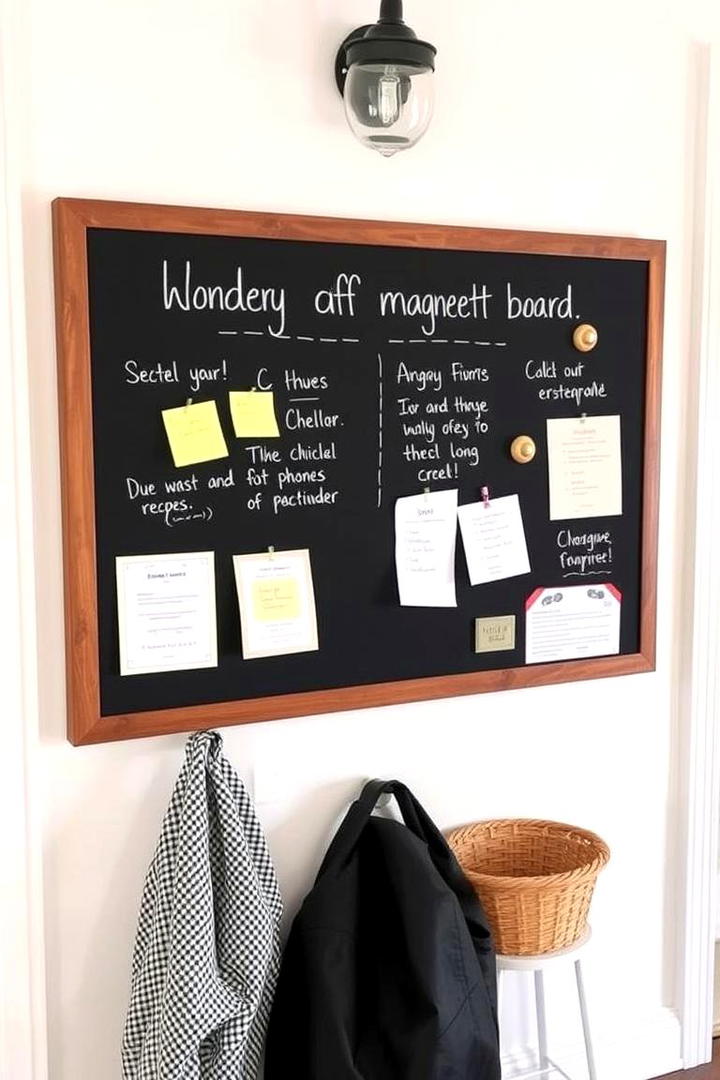 Customized Entryway Message Board - 30 Entryway Wall Ideas