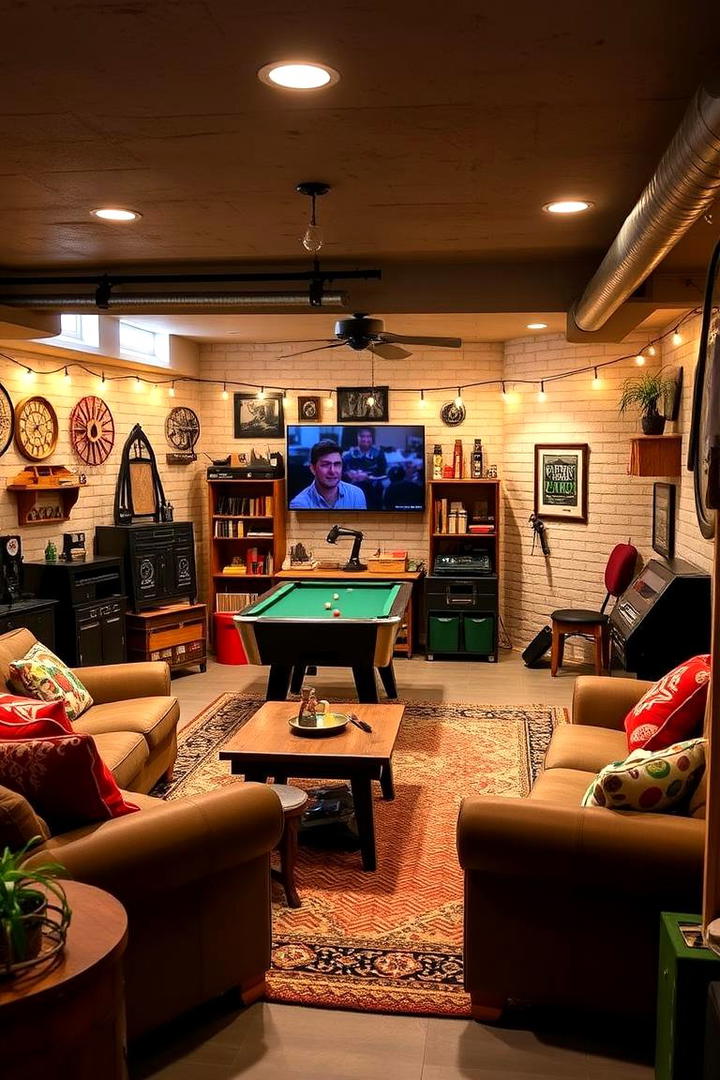 DIY Game Room Workshop - 30 Basement Game Room Ideas