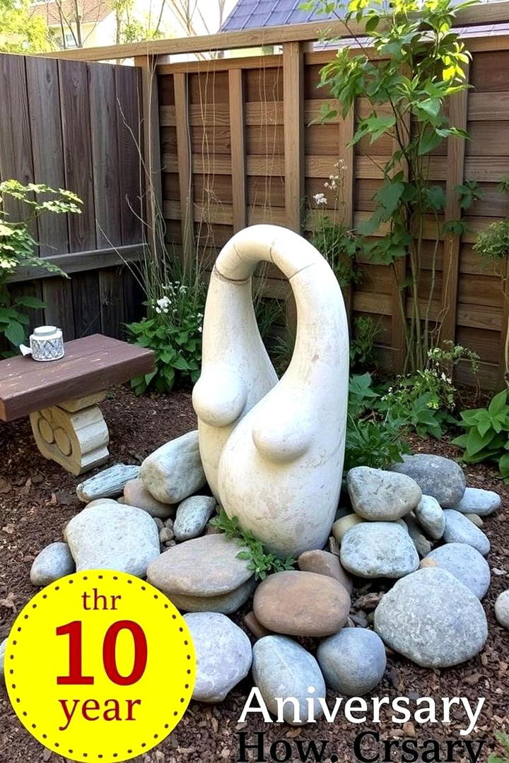 DIY Garden Sculpture Project - 30 10 Year Wedding Anniversary Ideas